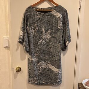 W118 by Walter Baker Black and White Abstract Tee